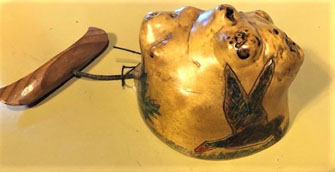 Burl Canoe Cup with Flying Duck