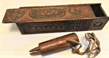 Crow Call in Wooden Box