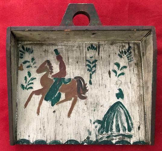 Decorated Wooden Dust Pan
