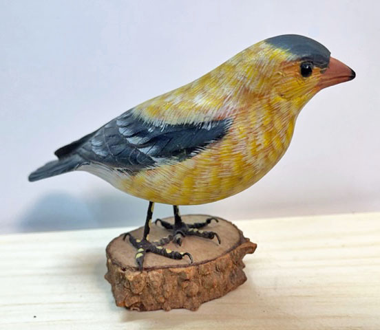 Goldfinch Carving
