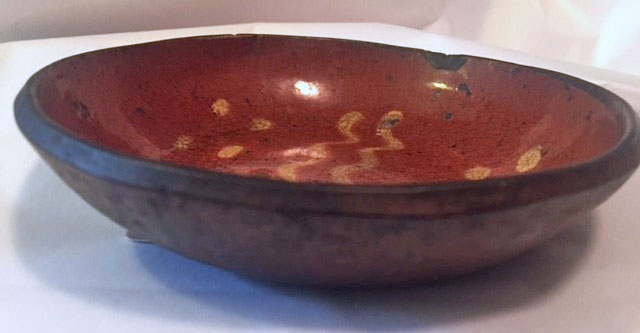 Redware Cup Plate