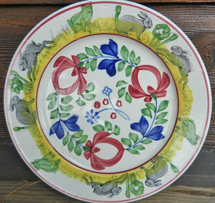 English "Rabbitware" Plates