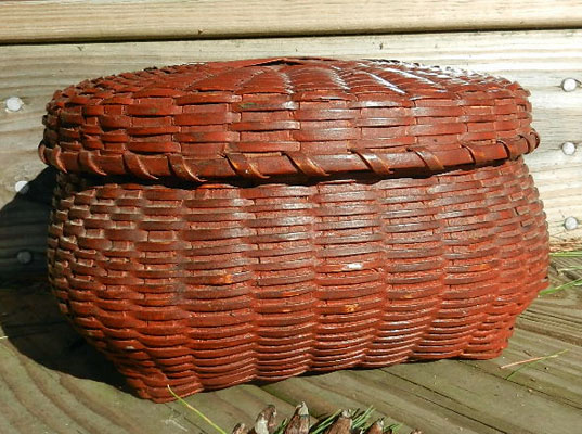 Red Lidded Basket