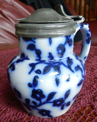 "Sloe Blossom" Mustard Pot