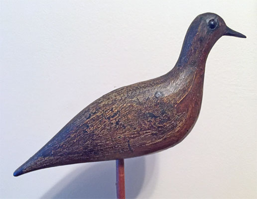 Carved and Painted Shorebird Decoy