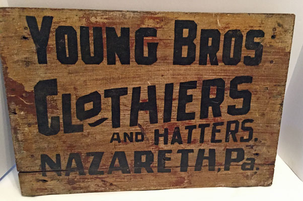 Clothiers and Hatters Sign