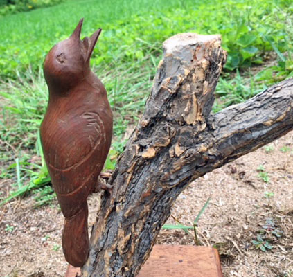Early Singing Bird Carving