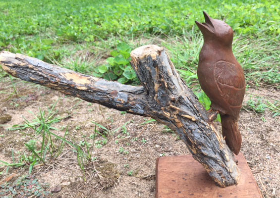 Early Singing Bird Carving
