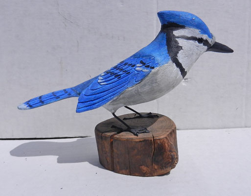 Hand Painted Blue Jay