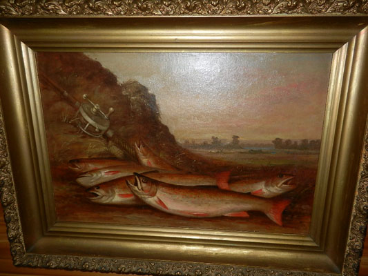 Oil Painting of Brook Trout