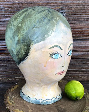 Papier Mache Milliners Head