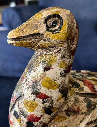 Funky and Folky Little Bird Carving