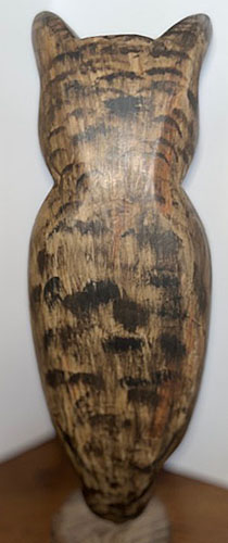 Great Horned Owl Carving